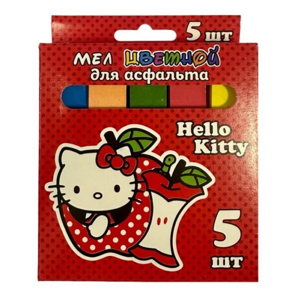 Мел цветной «Hello Kitty. JUMBO», 5 шт.